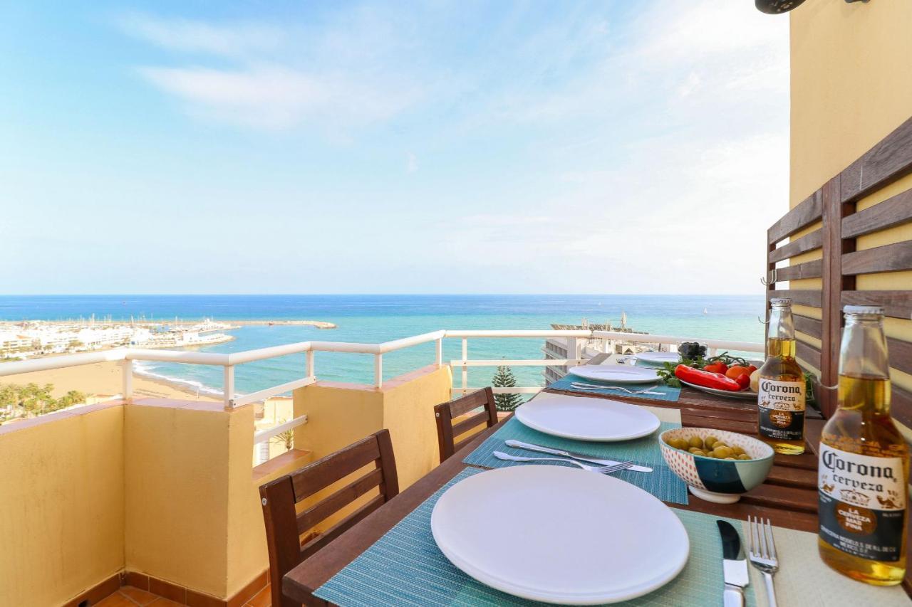 Penthouse With Panoramic Views - Puerto Marina Apartman Benalmádena Kültér fotó